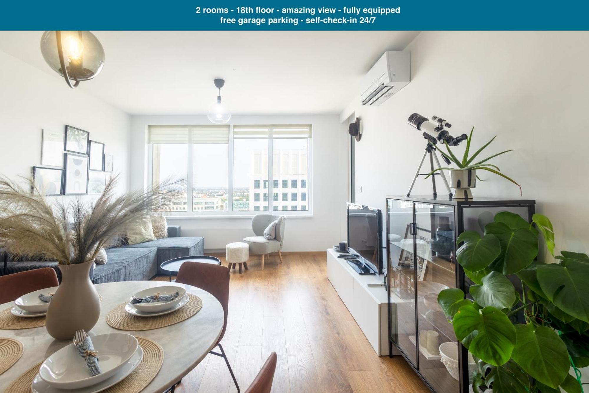 公寓 Downtown 2 18th Floor With Free Parking 布拉迪斯拉发